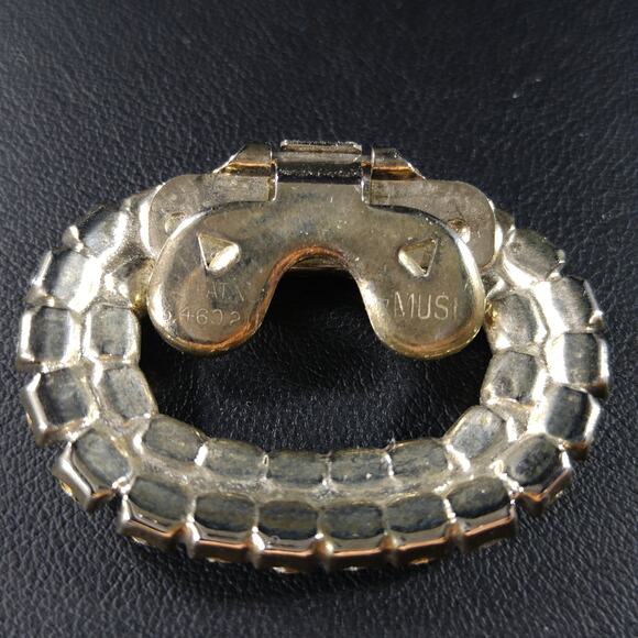 Vintage Wedding Shoe Clips, Rhodium Plated, 1950s MUSI Clear Rhinestones - Picture 9 of 10